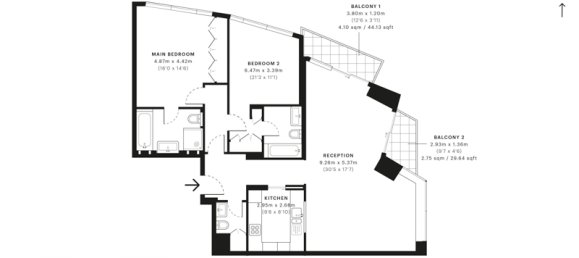 2 bedrooms Apartment in Dubai Marina, UAE No. 3513 13