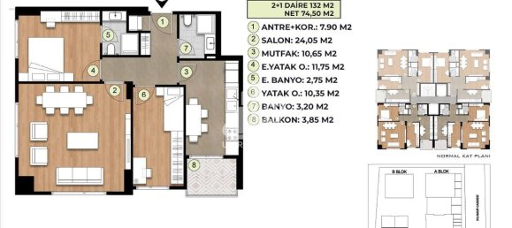 Apartment 2+1 in Istanbul, Turkey No. 4579 13