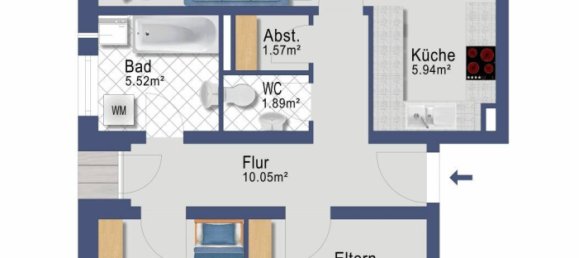 3 rooms Apartment in Bludesch, Austria No. 234369 10