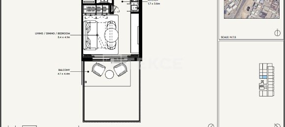 Квартира с 2 спальнями в Джабаль-Али, ОАЭ № 114617 14