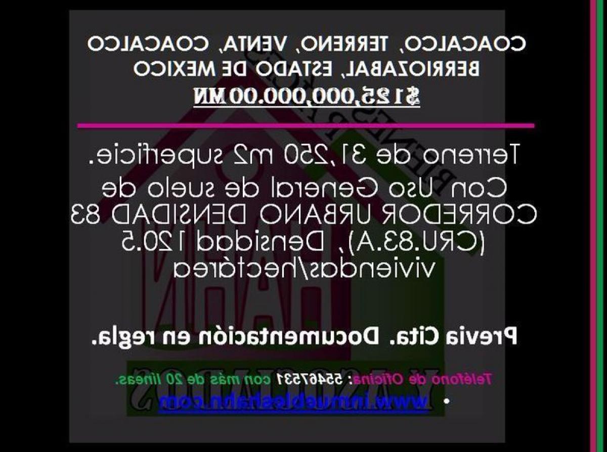 Terrain à Coacalco de Berriozabal, Mexico No. 204161
