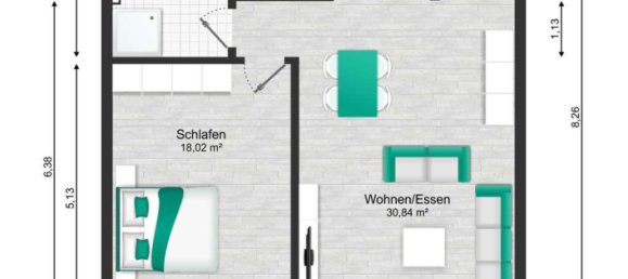 2 rooms Apartment in Frankfurt am Main, Germany No. 300134 18