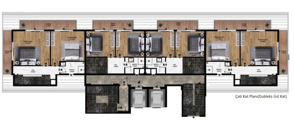 Квартира 1+1 в Конаклы, Турция № 31288 22