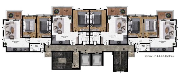 Квартира 1+1 в Конаклы, Турция № 31288 20