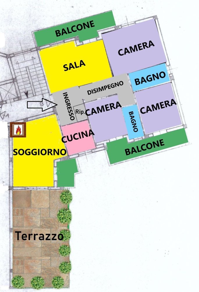 4 rooms Penthouse in Castrovillari, Italy No. 119581