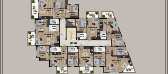 Wohnung 1+3 in Alanya, Turkey, Nr. 21548 12