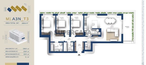3 غرف نوم شقة في Vila Nova de Gaia, Portugal رقم 160822 8