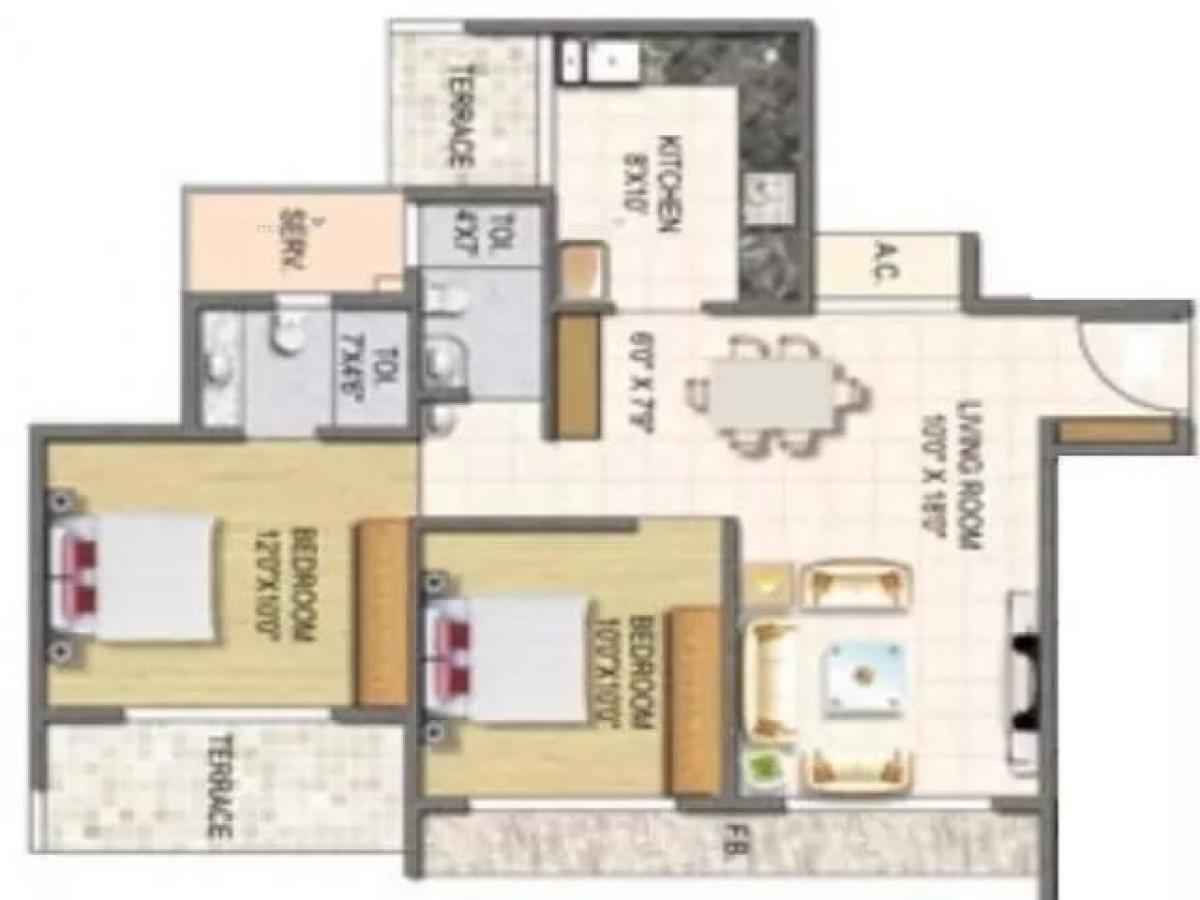 2 bedrooms House in Mumbai, India No. 61867