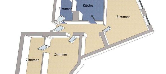 3غرفة شقة في Tempelhof, Germany رقم 243654 3