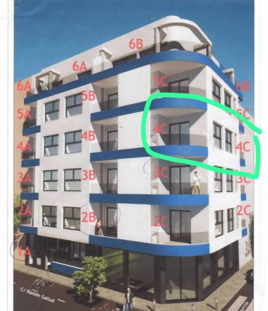 2 Schlafzimmer Wohnung in Torrevieja, Spain, Nr. 188661