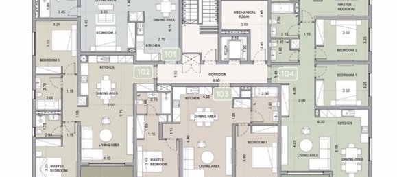 Apartamento T3 em Limassol, Cyprus N.º 19843 9