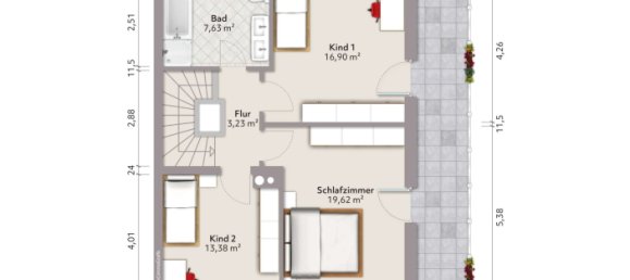 Таунхаус с 4 спальнями в Розенхайм, Германия № 229361 22