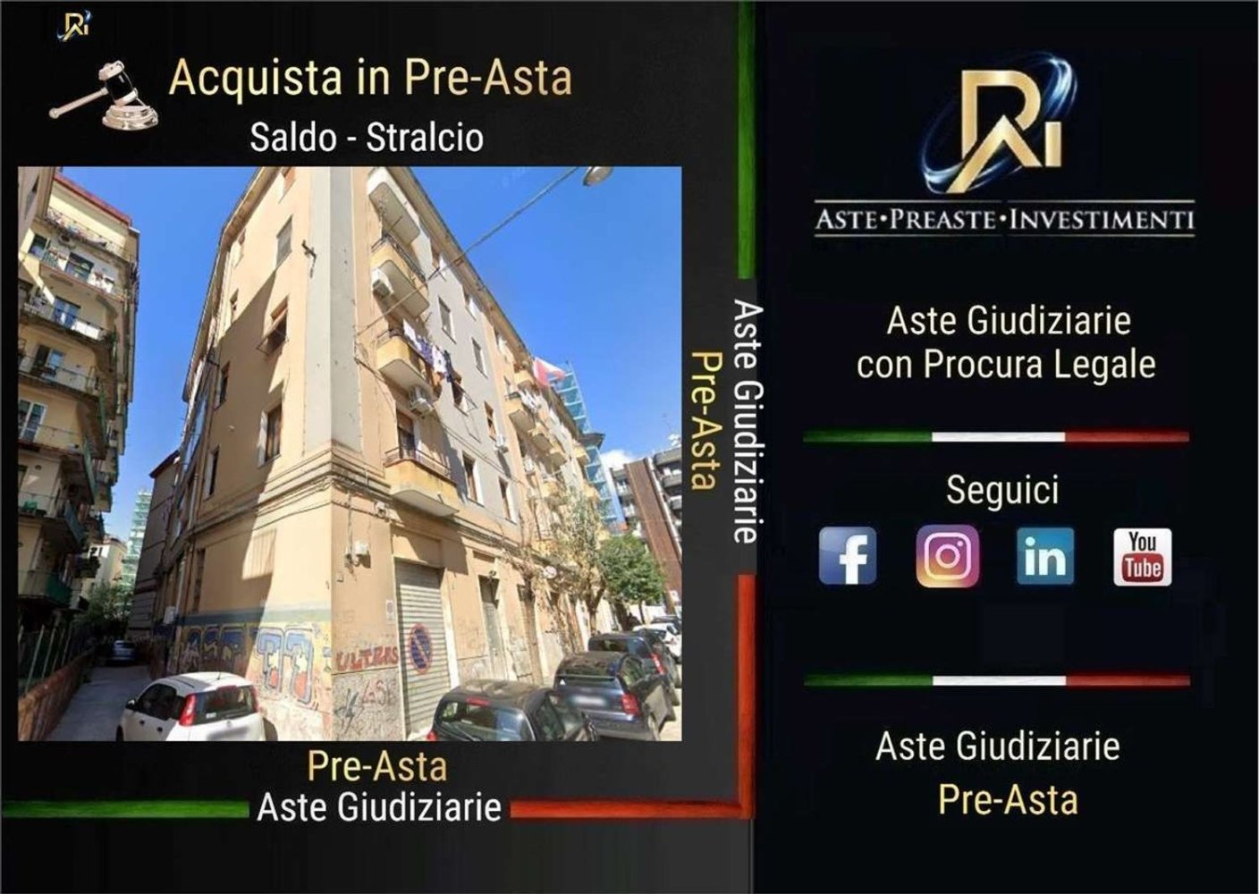Apartamento de 3 habitaciónes en Salerno, Italy No. 225269