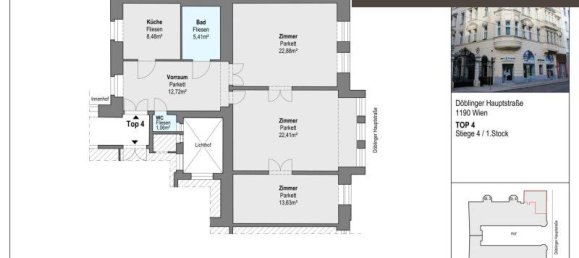 3 rooms Apartment in Dobling, Austria No. 68569 9