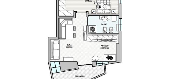 1 bedroom Apartment in Cavedago, Italy No. 43766 10