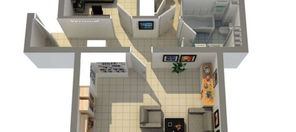 1 Schlafzimmer Wohnung in Ginsheim-Gustavsburg, Germany, Nr. 277397 2