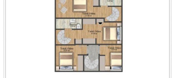 Ático de 2 habitaciónes en Alanya, Turkey No. 9738 6