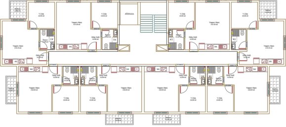 Квартира 1+1 в Конаклы, Турция № 31295 19