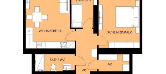 2 rooms Apartment in Vienna, Austria No. 142930 4