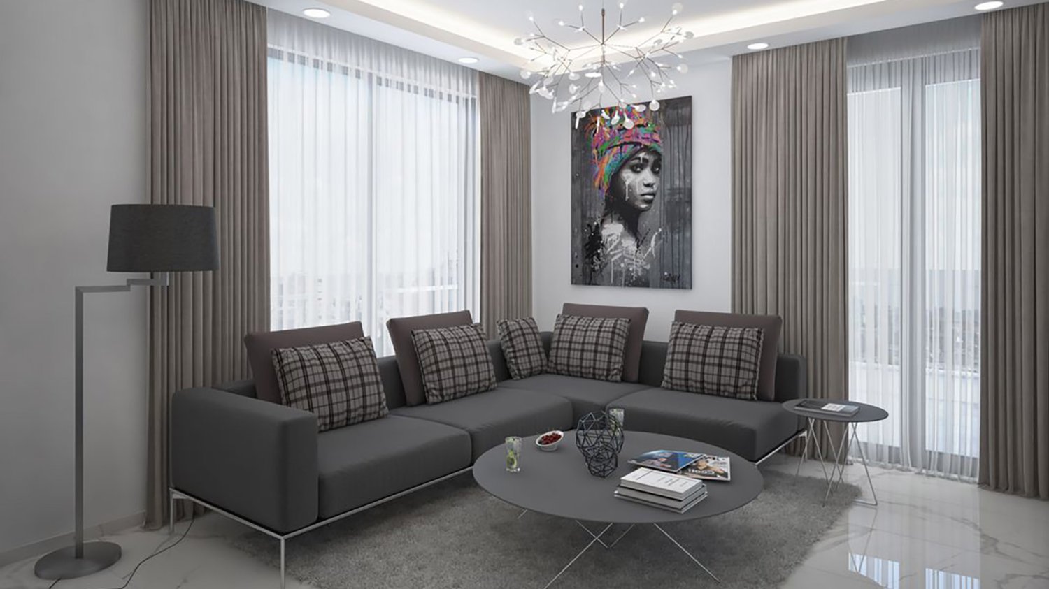 بانتهاوس 3+1 في NOVITA DELUXE RESIDENCE, Mahmutlar, Turkey رقم 34585