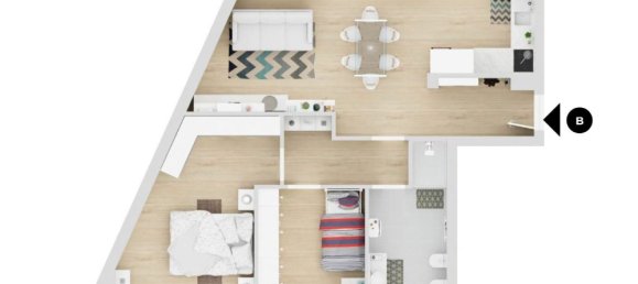 3 rooms Apartment in Gallarate, Italy No. 207543 43