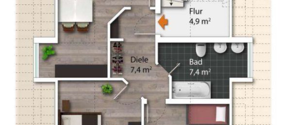 Apartamento de 2 dormitorios en Erding, Germany No. 31607 3