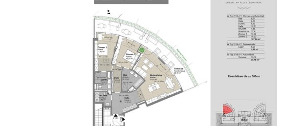 Apartamento de 3 divisões em Leopoldstadt, Austria N.º 250444 16