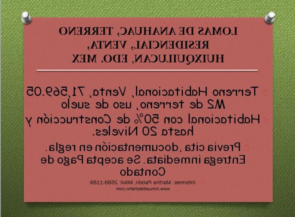 Terrain à Mexico No. 206558