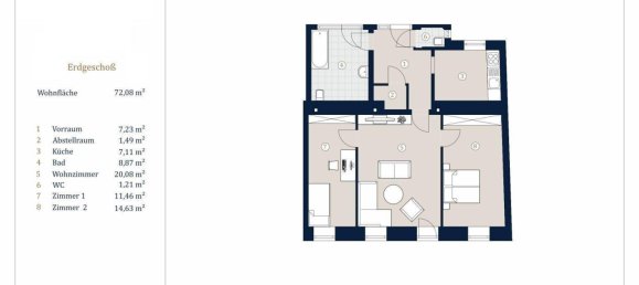 3 rooms Apartment in Josefstadt, Austria No. 59063 13