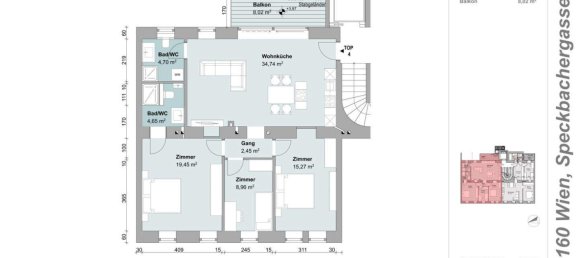 4 rooms Apartment in Ottakring, Austria No. 250354 16