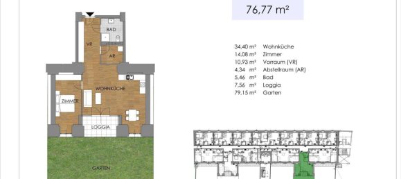 2غرفة شقة في Bruck an der Leitha, Austria رقم 193136 10