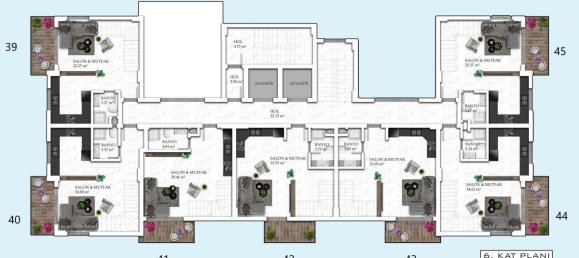 2 rooms Apartment in Avsallar, Turkey No. 29940 22