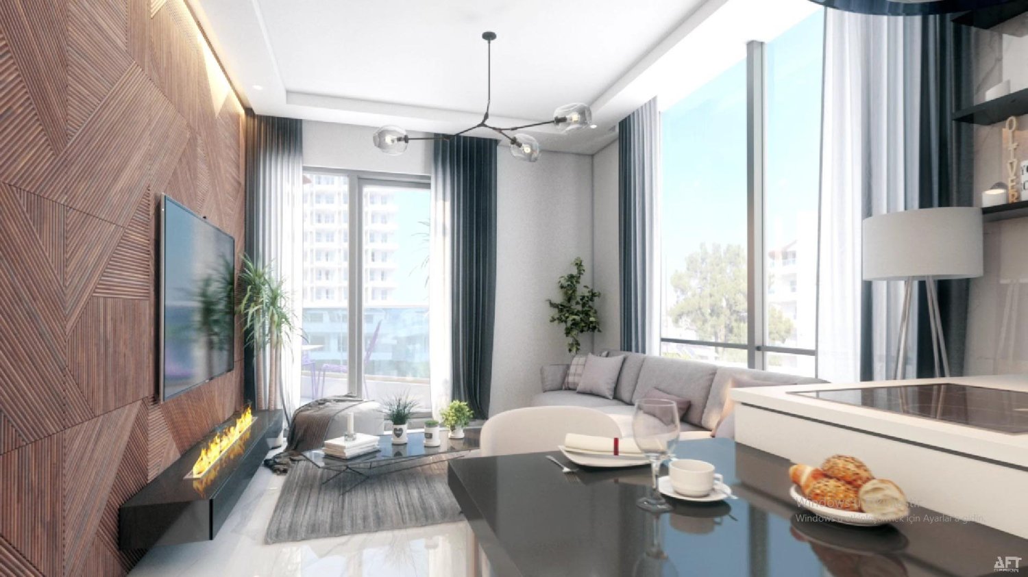 Apartment 4+1 in Perli Towers, Alanya, Turkey No. 34612