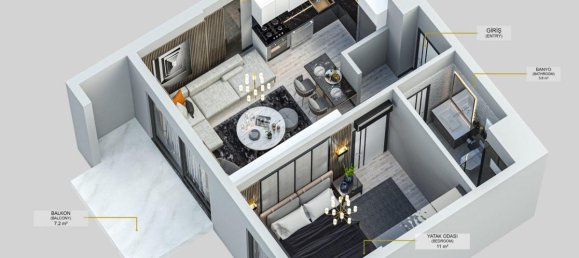 2 rooms Apartment in Oba, Turkey No. 9911 28