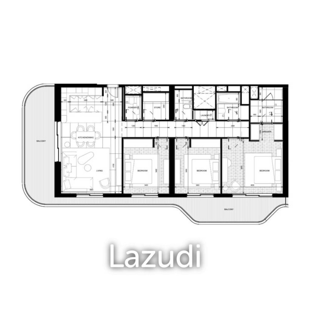 3 Schlafzimmer Wohnung in Ras Al Khaimah, UAE, Nr. 21601