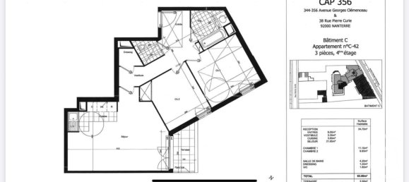 2 Schlafzimmer Wohnung in Nanterre, France, Nr. 163746 20