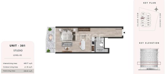 Studio for sale in Al Marjan Island, Ras Al Khaimah, UAE № 111338 24
