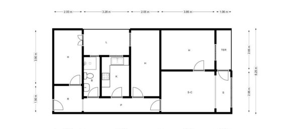 3 غرف نوم شقة في L'Hospitalet de Llobregat, Spain رقم 154684 28