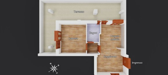 2-Zimmer Penthouse in Rome, Italy, Nr. 222769 43