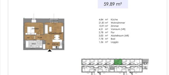 2-Zimmer Wohnung in Bruck an der Leitha, Austria, Nr. 198911 3