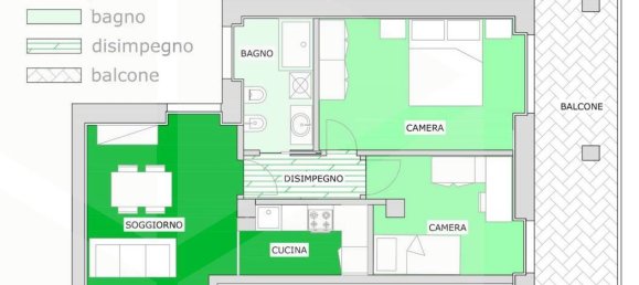 3-salle Appartement à Bergamo, Italy No. 33593 2