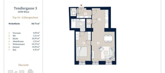 2-Zimmer Wohnung in Alsergrund, Austria, Nr. 135896 8