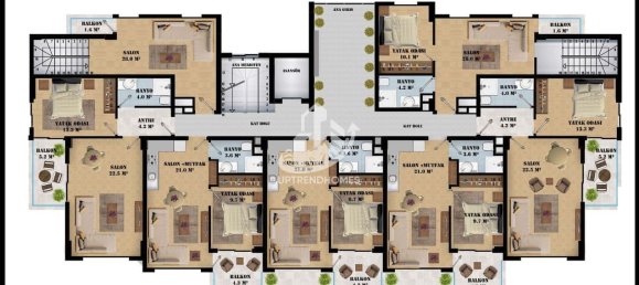 Wohnung 1+1 in Oba, Turkey, Nr. 5600 12