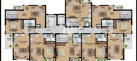 Wohnung 1+1 in Oba, Turkey, Nr. 5600 14