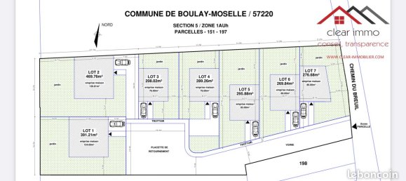  قطعة أرض في Boulay-Moselle, France 3000متر مربع رقم 90559 2