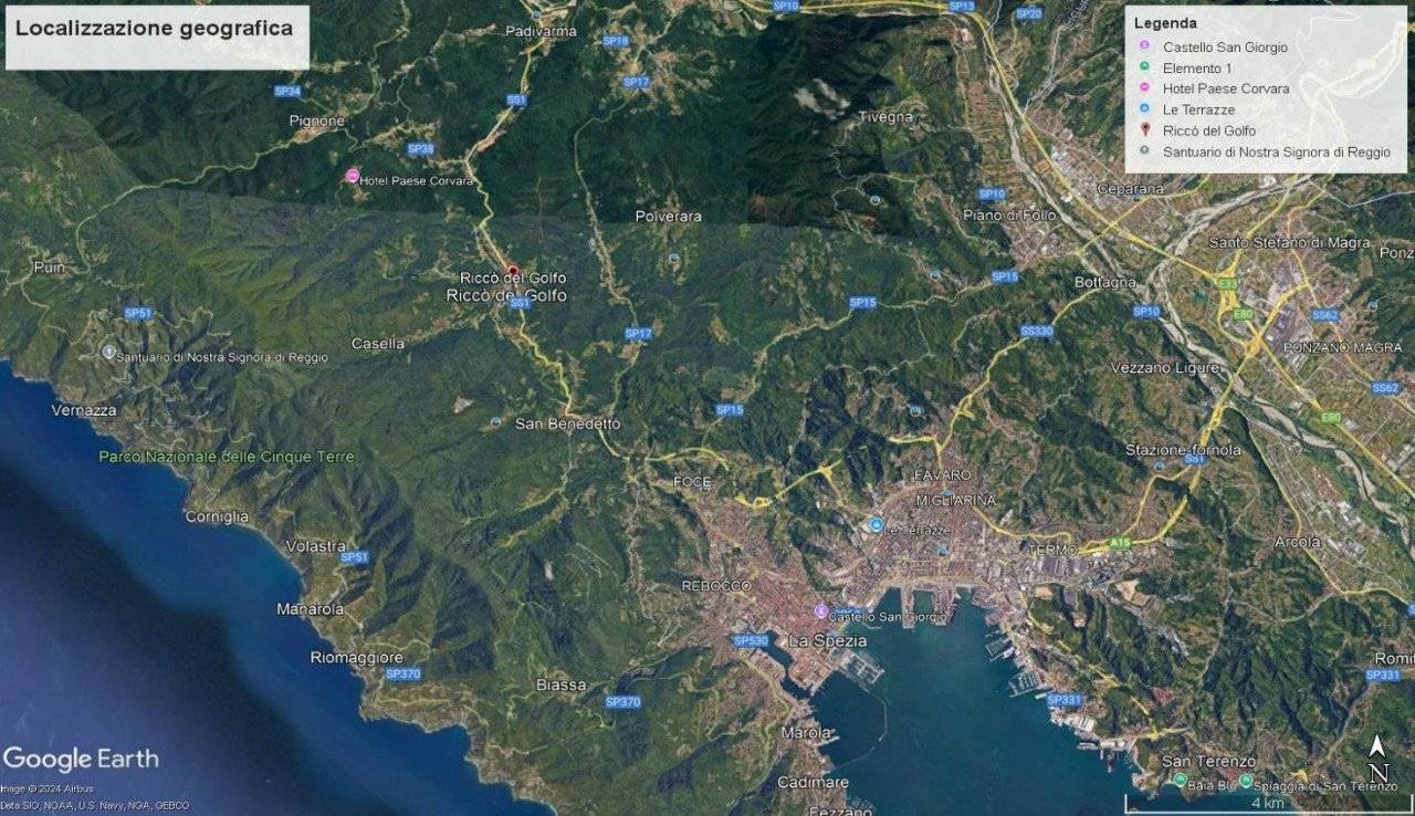 2غرفة شقة في Riccò del Golfo di Spezia, Italy رقم 363369