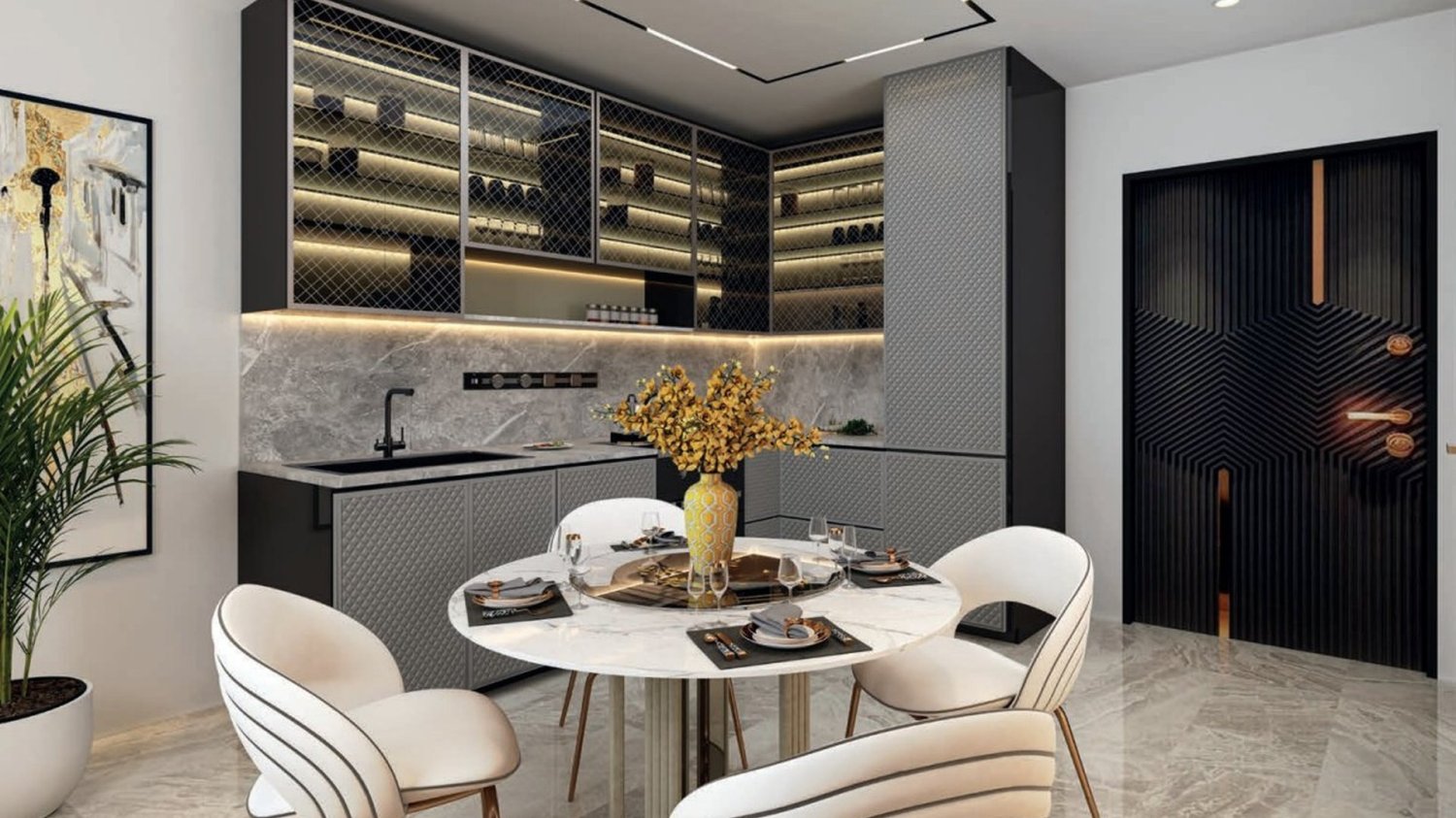 Квартира с 2 спальнями в BAYZ 101, Бизнес-Бэй, ОАЭ № 62219