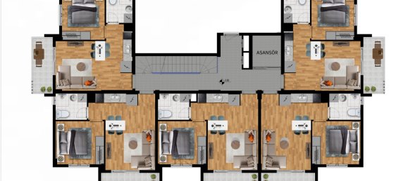 شقة 2+1 في Avsallar, Turkey رقم 13140 30