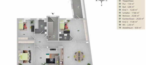 Квартира с 4 комнатами в Бохум, Германия № 313699 8