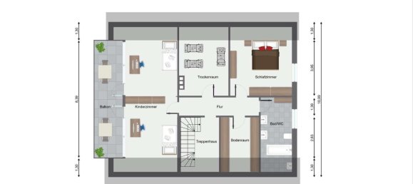 Таунхаус с 3 спальнями в Hildesheim, Германия № 227424 8